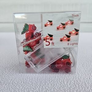 St Nicholas Square Shimmer String Lights Truck Tree Small 5ft Battery Miniature
